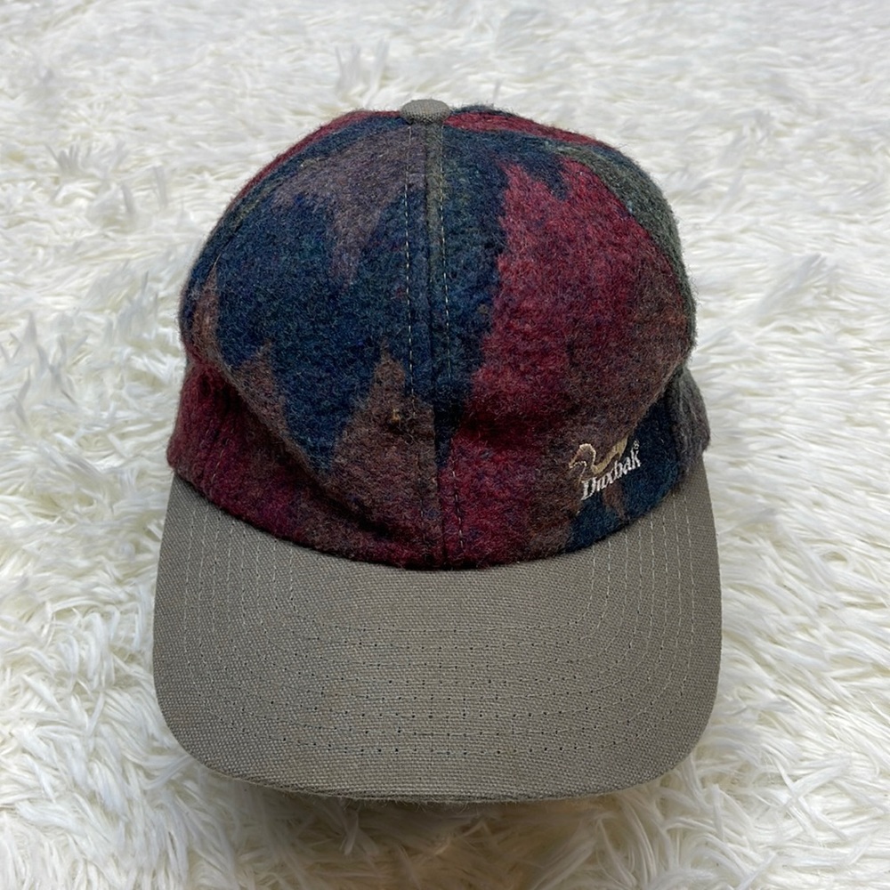 DuxBak Multicolor Wool Blend Cap with Olive Brim